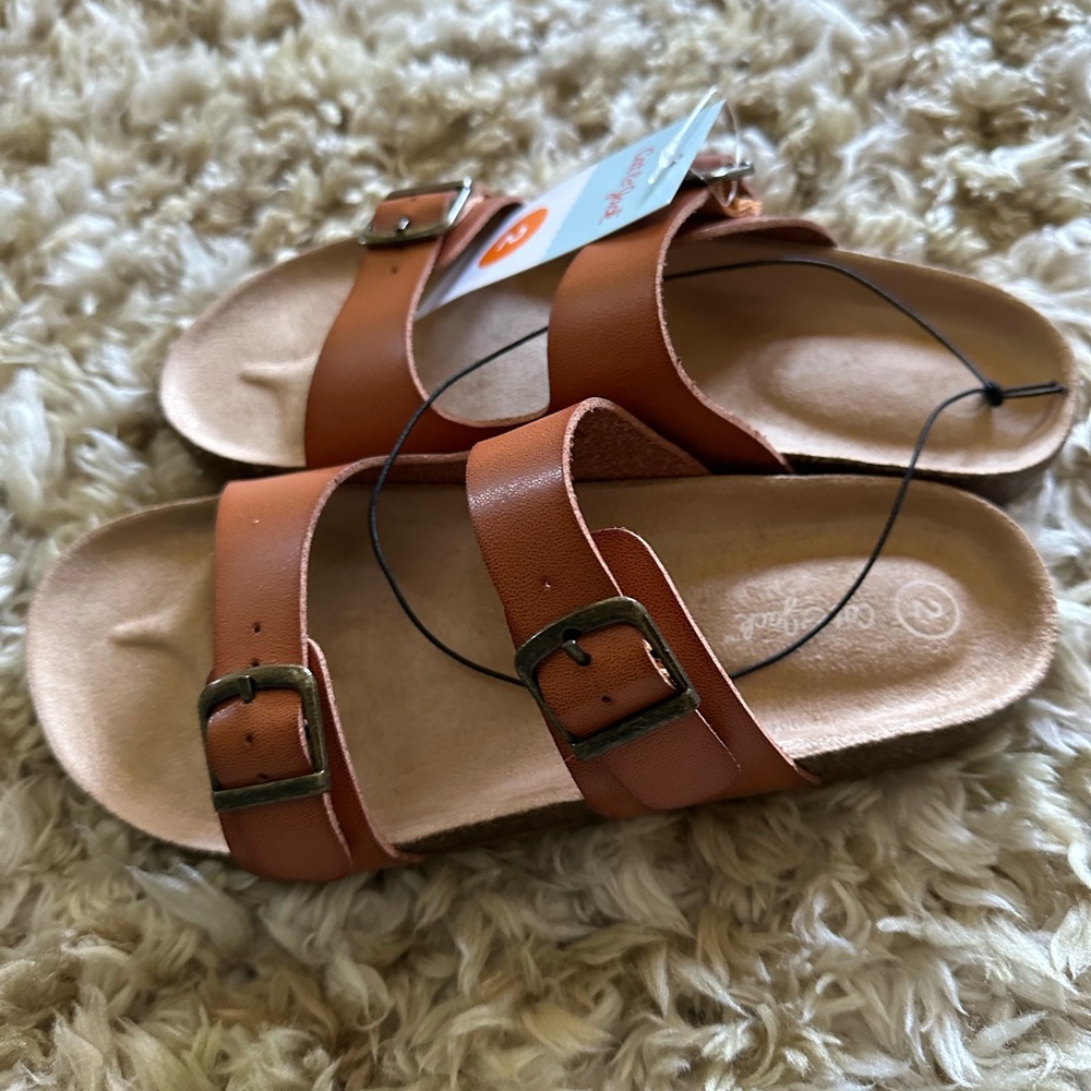 Cat & Jack Girls Size 2 Sandals NWT